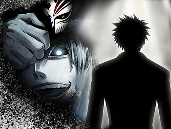 Hollow Ichigo, bleach, hollow, vizard, inner hollow, hichigo shirosaki, vasto lordes, ichigo kurosaki HD wallpaper