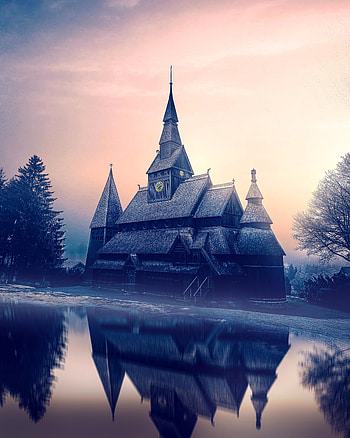 Cities, Architecture, Reflection, Structure, Old, Ancient HD phone wallpaper