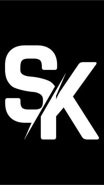 S K Name Ka, Black And White, Background HD phone wallpaper