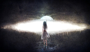 the *END* is here!, girl, lonnely, end, light HD wallpaper