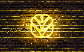 New Holland Agriculture yellow logo, , yellow brickwall, New Holland Agriculture logo, brands, New Holland Agriculture neon logo, New Holland Agriculture HD wallpaper