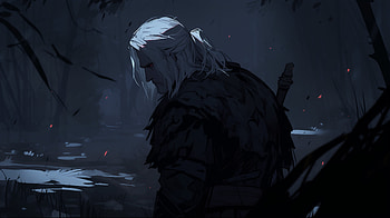 The Witcher - Geralt, The Witcher, Geralt of Rivia, AI Art, video game, The Witcher 3: Wild Hunt HD wallpaper