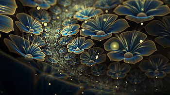 Abstract, Flowers, Shine, Light, Shadow, Handsomely, It's Beautiful HD wallpaper