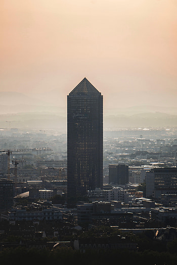 Cities, Architecture, City, Skyscraper, Building, Fog HD phone wallpaper