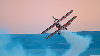 Biplane, Aerobatics HD wallpaper