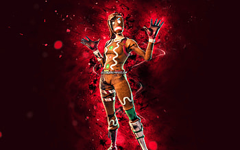 Burnt Frown Ginger Gunner, , purple neon lights, Fortnite Battle Royale, Fortnite characters, Burnt Frown Ginger Gunner Skin, Fortnite, Burnt Frown Ginger Gunner Fortnite HD wallpaper