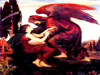 A talk with Death, restore, art, historical, religion, christianity HD wallpaper