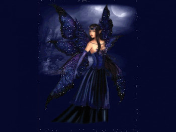 ELF IN MOONLIGHT, NIGHT, WINGS, DRESS, MOONLIGHT, FEMALE, ELF HD wallpaper