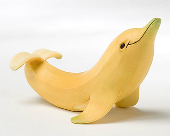 Banana Dolphin, banana, fruit, food, dolphin HD wallpaper