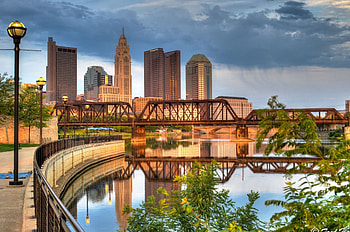 Columbus, Skyline, Travels, City HD wallpaper