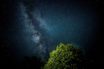 Nature, Night, Shining, Starry Sky HD wallpaper