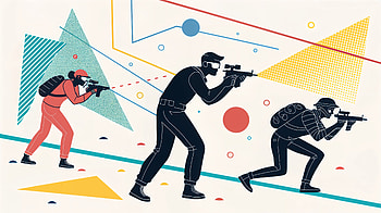 Laser Tag Action in Stunning Ultra, laser tag, illustration, weapon, shooter HD wallpaper