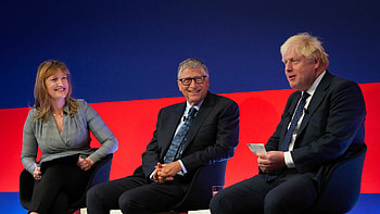 Boris Johnson and Melinda Gates, Bill Gates HD wallpaper