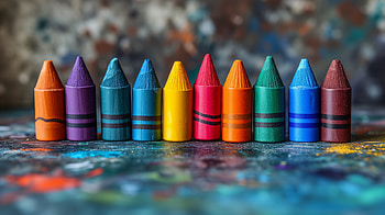 Colorful Crayons, crayon HD wallpaper