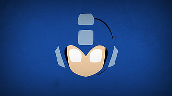minimalism, Simple Background, Video Games, Mega Man HD wallpaper