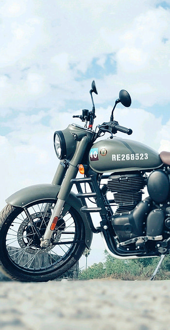 Royal Enfield, cloud, sky HD phone wallpaper