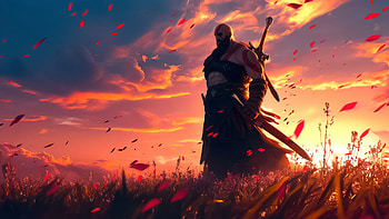 Kratos Rebellion, kratos, god-of-war, artwork, ai, digital-art, games, video-games, deviantart HD wallpaper