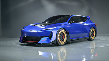Subaru Performance-E STI, Vehicle, Blue Car HD wallpaper