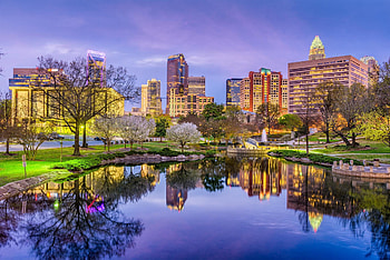 Charlotte skyline, Background checks, Health street, Secure verification HD wallpaper