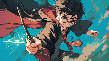Anime Harry Potter Magic, movie, Harry Potter, Anime HD wallpaper