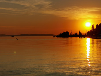 Balaton Plattensee Sun, Sky, Hungria, Hungary, Ungarn, Summer, Puesta de sol, Naplemente, Sea, Sunset, cloud, See, Hungaria, Sonnenuntergang, Magyar, Magyarország HD wallpaper