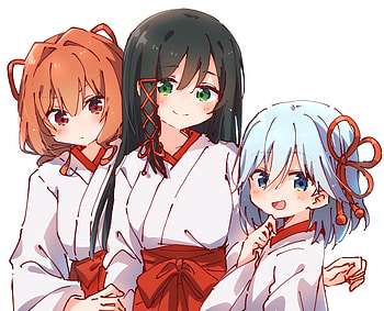 Anime, Tying the Knot with an Amagami Sister, Yae Amagami, Yuna Amagami, Asahi Amagami HD wallpaper