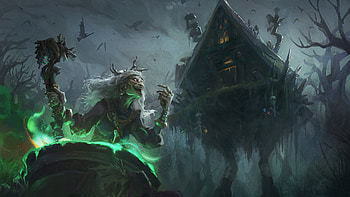 Baba Yaga Horror Dark Background Smite HD wallpaper