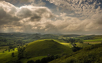 Landscape panorama view, Grasslands , Panorama view grasslands HD wallpaper