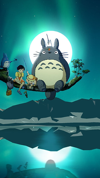 Studio Ghibli, Totoro , Whimsical backgrounds, Adorable characters HD phone wallpaper