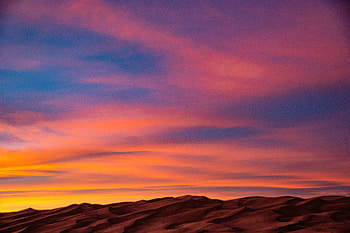 Nature, Sunset, Sky, Sand, Desert HD wallpaper