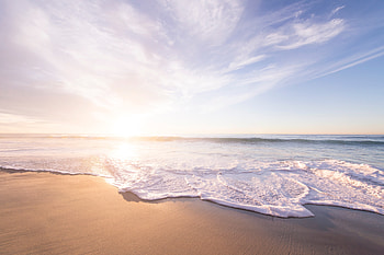 Beach Seashore Sunrise , seashore, beach, sunrise, waves, nature HD wallpaper
