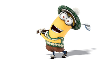 Kevin-Golf-Costume-Despicable-Me-2-Minion- HD wallpaper