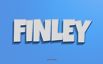 Finley, blue lines background, with names, Finley name, male names, Finley greeting card, line art, with Finley name HD wallpaper