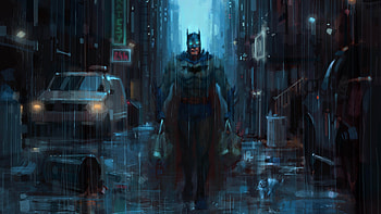 Batman And The Cat , batman, superheroes, artist, artwork, digital-art, artstation HD wallpaper