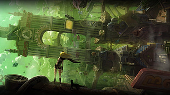 Gravity Rush, gravity dive, dive, japan, cat, gravity, kat HD wallpaper