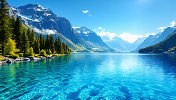 Serene Mountain Lake - Ultra, landscape, lake, mountain, nature HD wallpaper