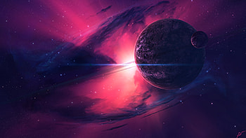 Space in pink HD wallpaper