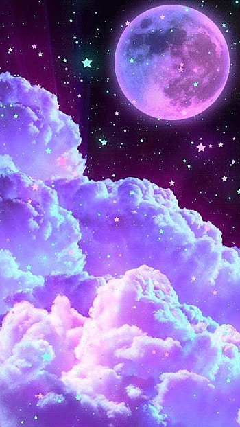 Galaxy Aesthetic, Moonlight, monnlight HD phone wallpaper