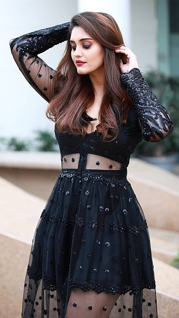 Surabhi Puranik, Black Dress, blaack dress HD phone wallpaper