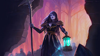 Witch With Lantern, artist, artwork, artstation HD wallpaper