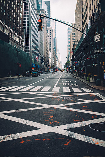 Cities, City, Building, Road, Markup, Movement, Traffic, Street HD phone wallpaper