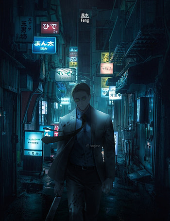 Kento Nanami, automotive lighting, electric blue, Naruto, blue light, jujutsu kaisen, Boruto HD phone wallpaper