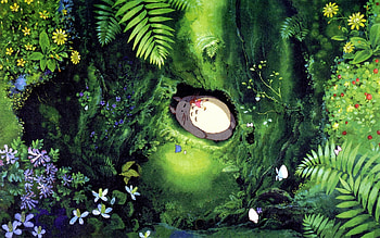 Forest , Hayao Miyazaki, My Neighbor Totoro art, Studio Ghibli inspiration HD wallpaper