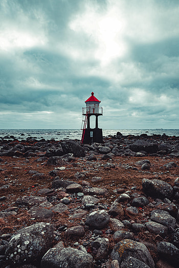 Nature, Coast, Lighthouse, Lumps, Blocks HD phone wallpaper