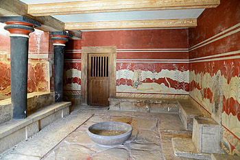 Knossos palace, Heraklion center, Minoan civilization, Ancient wonders HD wallpaper
