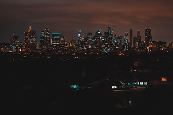 Cities, Building, Lights, Dark, Night City, Darkness HD wallpaper