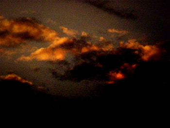 Dark Clouds, clouds, sunlight, orange, dark HD wallpaper