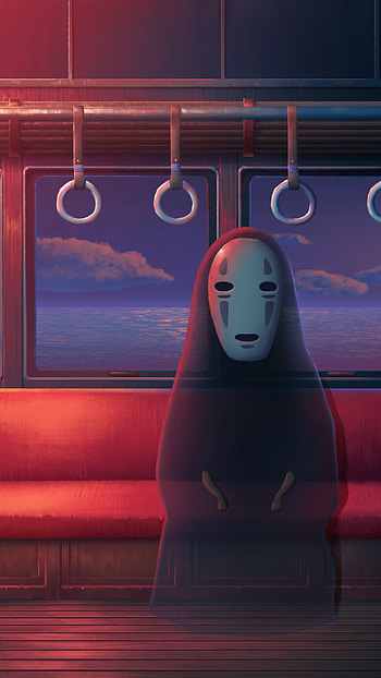 Spirited Away, No-Face art, Neutral expression HD phone wallpaper
