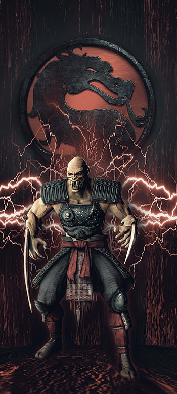 Mortal Kombat Baraka, mortal-kombat, red, game, black, fatality, video, mk HD phone wallpaper