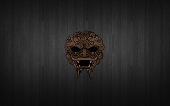 Vector, Eyes, Fangs, Mask, Fear HD wallpaper
